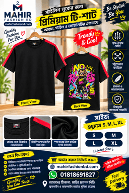 Premium drop shoulder t-shirt thumbnail 1